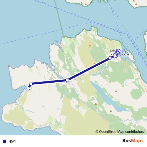494 bus Line Map