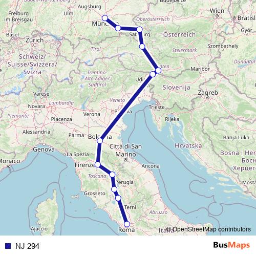 NJ 294 rail Line Map