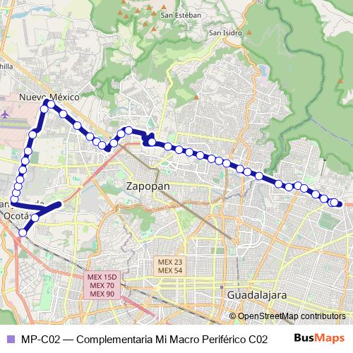 MP-C02 bus Line Map
