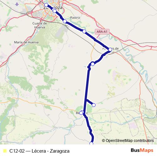 C12-02 bus Line Map