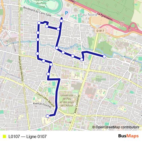 L0107 bus Line Map