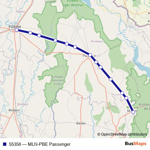 55358 rail Line Map