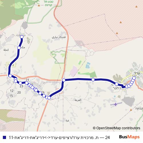 24 bus Line Map