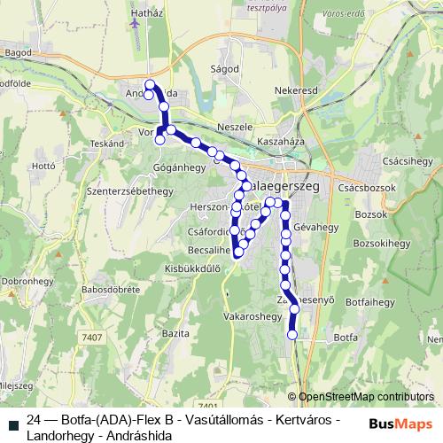24 bus Line Map