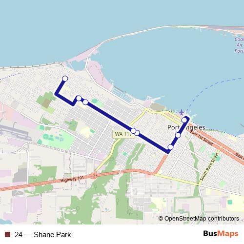 24 bus Line Map