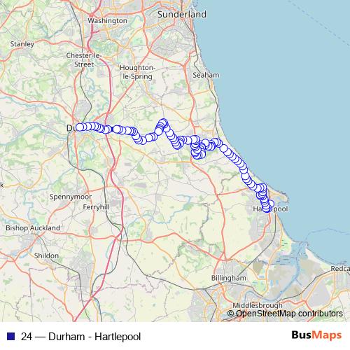 24 bus Line Map