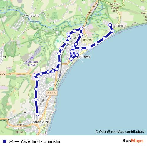 24 bus Line Map