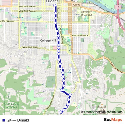 24 bus Line Map