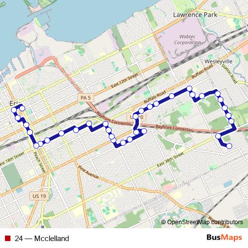 24 bus Line Map