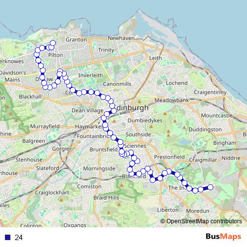 24 bus Line Map