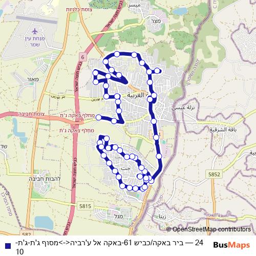 24 bus Line Map