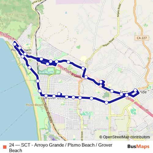 24 bus Line Map