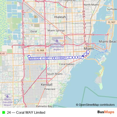 24 bus Line Map