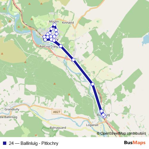 24 bus Line Map