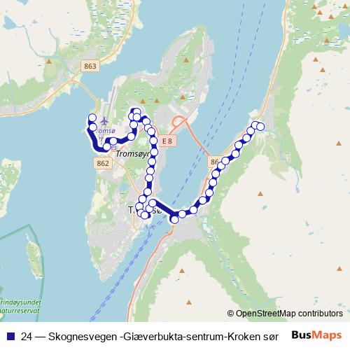 24 bus Line Map