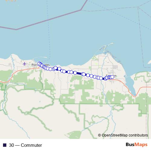 30 bus Line Map