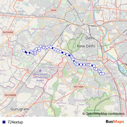 724extup bus Line Map